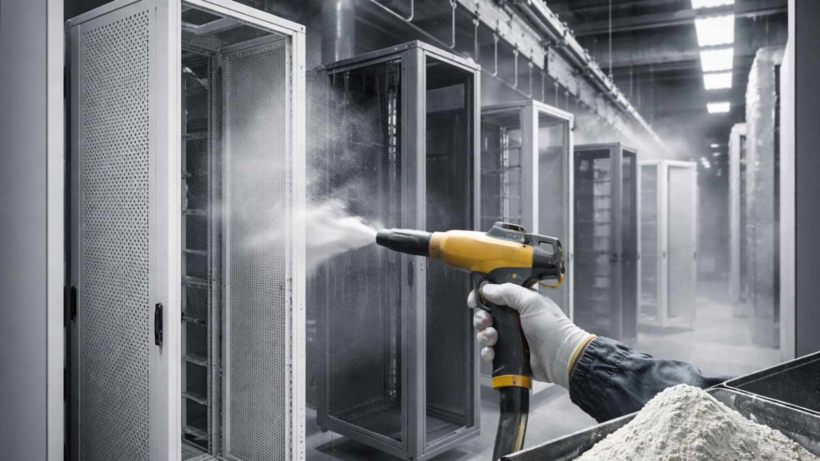 Farba proszkowa do Szafek Serwerowych